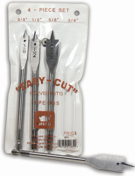 4PC Spade Bit Set